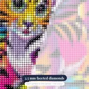 Psychedelic Baby Tiger - Pop Art Diamond Painting – diamond close-up