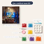 Chats des Étoiles et Lucioles Magiques – contenu du kit
