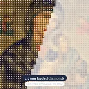 Virgin Mary and Child Jesus Byzantine Diamond Painting – diamond close-up