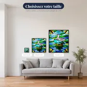Canard Vitrail aux Mille Couleurs – tailles disponibles