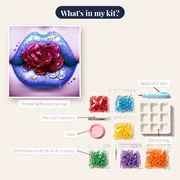 Glossy Purple and Flamboyant Rose Lips – kit contents