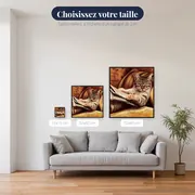 Chat Tigré Lecteur aux Lunettes Vertes – tailles disponibles
