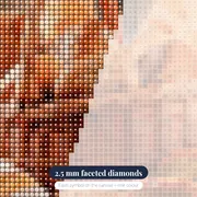 Artisan Bread Basket Diamond Painting – diamond close-up