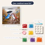 Duo Félin sous l'Orage d'Automne – contenu du kit