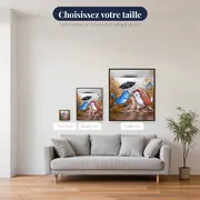 Duo Félin sous l'Orage d'Automne – tailles disponibles
