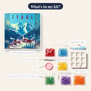 Alpine Village in the Heart of the Austrian Alps – kit contents