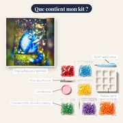 Chat Magique et Fée Lumineuse – contenu du kit