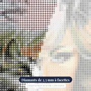 Femme Féline au Couchage Solaire – gros plan des diamants