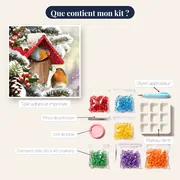 Rouges-Gorges sous la Neige : Nichoir d'Hiver – contenu du kit