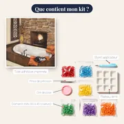 Chat Endormi au Bain Cosy – contenu du kit