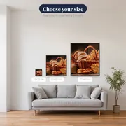 Basket of Rustic Breads Diamond Painting – available sizes
