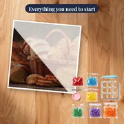 Basket of Rustic Breads Diamond Painting – kit ready to start