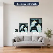 Chats Ébouriffés aux Yeux de Topaze – tailles disponibles