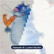 Chat Botté Sucette Coq Hiver – gros plan des diamants