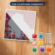 Chat Persan Blanc aux Yeux de Jade – kit prêt à commencer