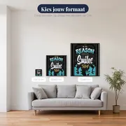 Glimlach naar de Wereld: Motiverende Diamond Painting – beschikbare formaten