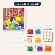 Chaton et Chiots en Montgolfière – contenu du kit