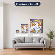 Chat Arc-en-Ciel sur Nuage Onirique – tailles disponibles