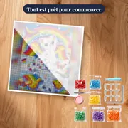 Chat Arc-en-Ciel sur Nuage Onirique – kit prêt à commencer