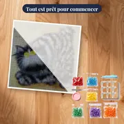 Chat Touffu aux Yeux de Topaze – kit prêt à commencer