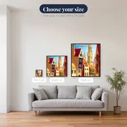 Bruges in Diamond Painting: Colorful Houses and Belfry – available sizes
