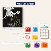 Dobby the Free Elf - Harry Potter Diamond Painting – kit contents