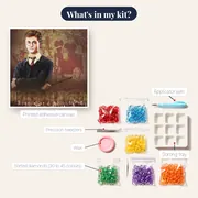 Dumbledore's Army - Harry Potter Diamond Painting – kit contents