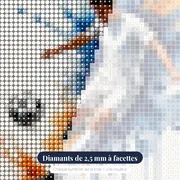 Frappe Explosive Style Aquarelle – gros plan des diamants