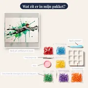 Duikende Doelman In Aquarel Spatpatroon – inhoud van het pakket