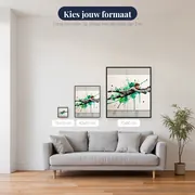Duikende Doelman In Aquarel Spatpatroon – beschikbare formaten