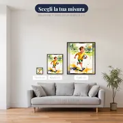 Bambino Felice con Pallone da Calcio – misure disponibili