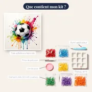 Ballon de Football Éclaboussures Aquarelle – contenu du kit