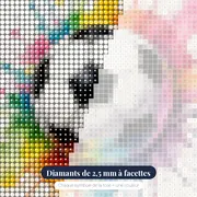 Ballon de Football Éclaboussures Aquarelle – gros plan des diamants