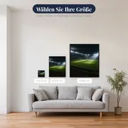 Nächtliches Stadion im Flutlicht – verfügbare Größen
