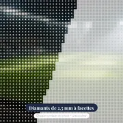Stade de Football Vide sous les Projecteurs – gros plan des diamants