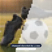 Scarpini sul Pallone al Tramonto – primo piano dei diamanti