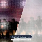 Freistoßmauer im dramatischen Abendlicht – Nahaufnahme der Steine
