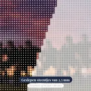 Muur van Verdedigers bij Avondlicht – close-up van de steentjes
