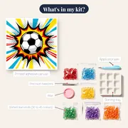 Pop Art Football Strike Burst – kit contents