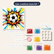 Frappe Explosive Pop Art Football – contenu du kit