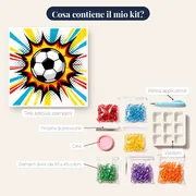Esplosione Pop Art Calcio – contenuto del kit