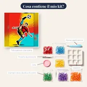Retro Pop Art Calcio Acrobatico – contenuto del kit