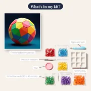 Vibrant Geometric Sphere Facets – kit contents
