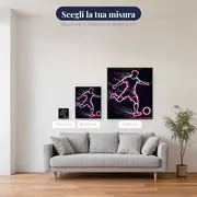 Silhouette Neon Calcio Sintesi – misure disponibili