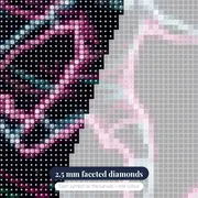 Neon Football Striker in Motion – diamond close-up