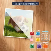 Cucciolo Calciatore Con Pallone In Bocca – kit pronto per iniziare