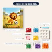 Lionceau Footballeur Dans La Savane – contenu du kit