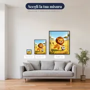 Leone Giocoso con Pallone da Calcio – misure disponibili