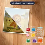 Fröhlicher Löwe Am Fußball – Set bereit zum Loslegen