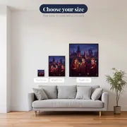 Harry Potter, Hermione and Ron at Hogwarts Castle – available sizes